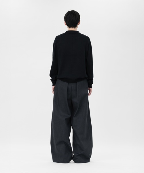 LAPIIS（ラピス）の「COTTON CASHMERE SKIPPER KNIT（ニット/セーター・メンズ・ブラック/グレー/ブラウン・MEDIUM/LARGE）」の16枚目の写真