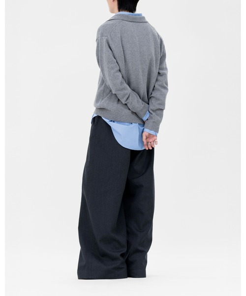 LAPIIS（ラピス）の「COTTON CASHMERE SKIPPER KNIT（ニット/セーター・メンズ・ブラック/グレー/ブラウン・MEDIUM/LARGE）」の21枚目の写真