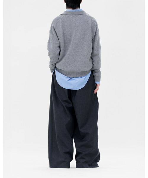 LAPIIS（ラピス）の「COTTON CASHMERE SKIPPER KNIT（ニット/セーター・メンズ・ブラック/グレー/ブラウン・MEDIUM/LARGE）」の22枚目の写真