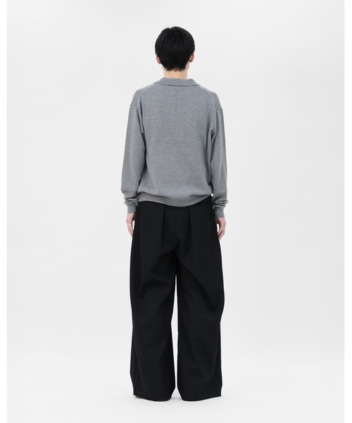 LAPIIS（ラピス）の「COTTON CASHMERE SKIPPER KNIT（ニット/セーター・メンズ・ブラック/グレー/ブラウン・MEDIUM/LARGE）」の20枚目の写真