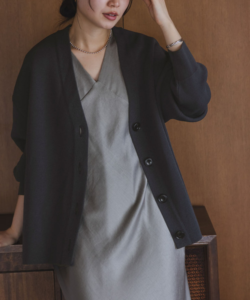 本日限定　美品　noble ラクーンオーバーカーディガン NOBLE(ノーブル)の「ラクーンニットオーバーカーディガン◇（NOBLE