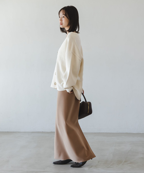 Noble（ノーブル）の「ファインハニカムVネックカーディガン（カーディガン/ボレロ・レディース・ブルー系その他/アイボリー/チャコールグレー・FREE）」の18枚目の写真