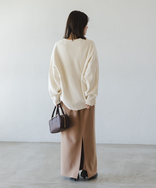 Noble（ノーブル）の「ファインハニカムVネックカーディガン（カーディガン/ボレロ・レディース・ブルー系その他/アイボリー/チャコールグレー・FREE）」の17枚目の写真