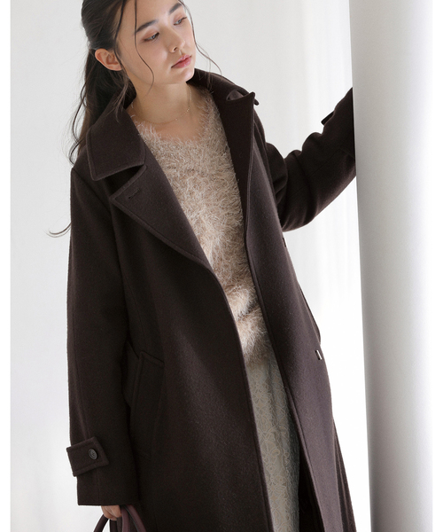 La TOTALITE(ラトータリテ)の「《追加》【洗える】2WAYフェザーニット(ニット/セーター・レディース・ベージュ/サックスブルー・FREE)」の9枚目の写真