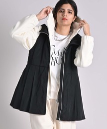 RAW FUDGE（ローファッジ）の「プリーツペプラムダウンベスト（ダウンベスト）」