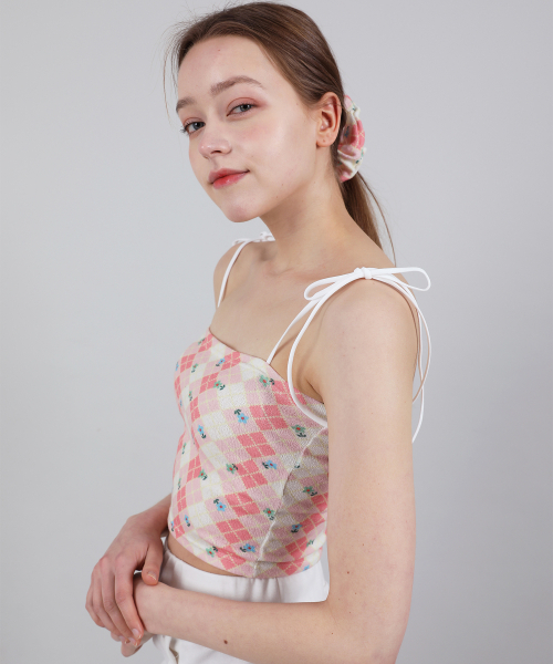 CATTLINE（カトリン）の「(セット) ハイティーンノースリーブクロップトップヘアゴム (ピンク)（Tシャツ/カットソー・レディース・その他・FREE）」の7枚目の写真