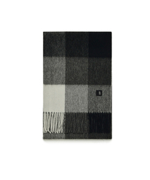 VELSEY（ベルジ）の「ウール100チェックマフラー [Thames Grey]（マフラー）」