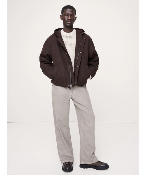 Banana Republic(バナナリパブリック)の「ヘンプ コットン キャンバス インサレーション ボンバー ジャケット(その他アウター・メンズ・ブラウン・XL/L/M/S)」の4枚目の写真
