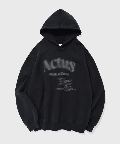 KIIMUIR(キミュア)の「ピグメントACTUSフードパーカー_チャコール(パーカー・レディース・チャコール・MEDIUM/LARGE/SMALL)」の1枚目の写真