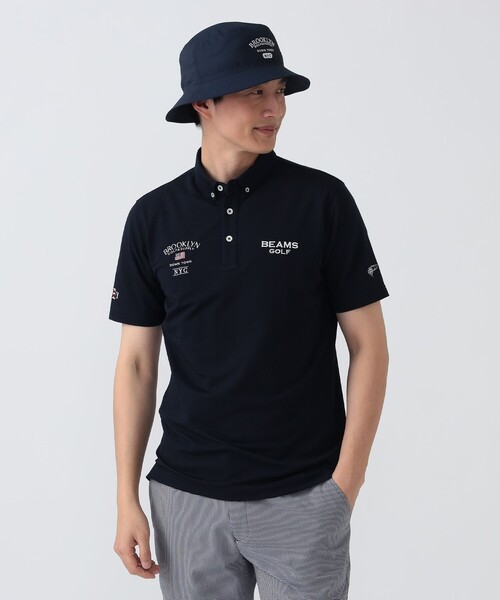 PURPLE LABEL / BROOKLYN ブロック型ジャカード ポロシャツ