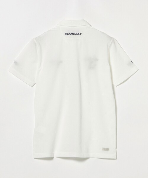 BEAMS GOLF(ビームスゴルフ)の「PURPLE LABEL / BROOKLYN ブロック型ジャカード ポロシャツ(ポロシャツ・レディース・ホワイト/ネイビー/ベージュ・MEDIUM/SMALL/X-LARGE/LARGE)」の14枚目の写真