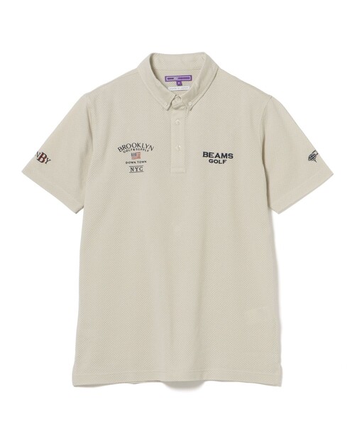 BEAMS GOLF(ビームスゴルフ)の「PURPLE LABEL / BROOKLYN ブロック型ジャカード ポロシャツ(ポロシャツ・レディース・ホワイト/ネイビー/ベージュ・MEDIUM/SMALL/X-LARGE/LARGE)」の16枚目の写真