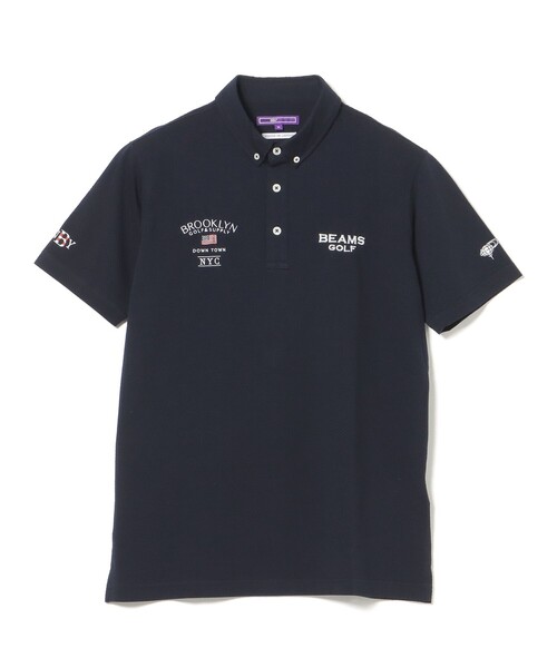 BEAMS GOLF(ビームスゴルフ)の「PURPLE LABEL / BROOKLYN ブロック型ジャカード ポロシャツ(ポロシャツ・レディース・ホワイト/ネイビー/ベージュ・MEDIUM/SMALL/X-LARGE/LARGE)」の19枚目の写真