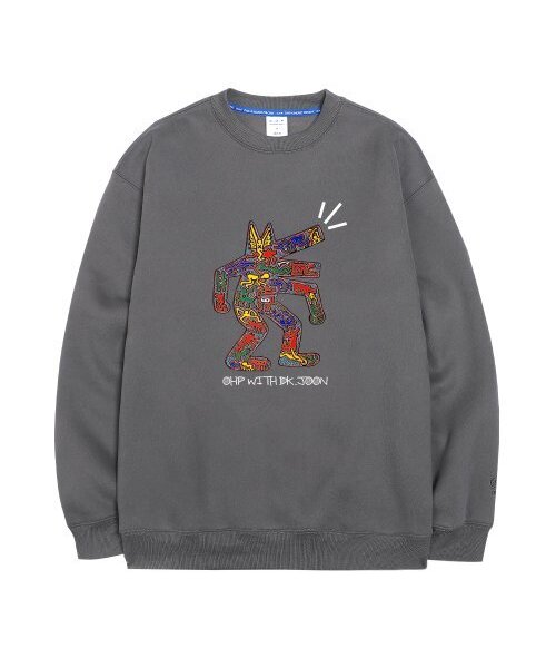 OHP（ワンハンドレッドパーセント）の「OHP x DK.JOON キスヘリングドッグ 裏起毛 スウェット（スウェット・メンズ・その他・M/L/2XL/XL）」の2枚目の写真