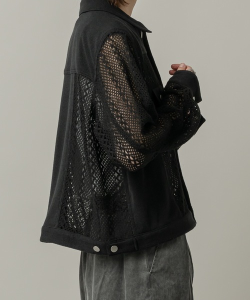 CASPER JOHN(キャスパージョン)の「Lace docking G-jumper/レースドッキング Gジャン(デニムジャケット・メンズ・ブラック/ネイビー・LARGE/MEDIUM/SMALL/X-SMALL)」の15枚目の写真