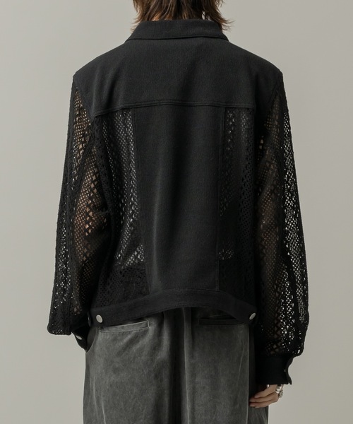 CASPER JOHN(キャスパージョン)の「Lace docking G-jumper/レースドッキング Gジャン(デニムジャケット・メンズ・ブラック/ネイビー・LARGE/MEDIUM/SMALL/X-SMALL)」の16枚目の写真