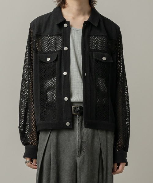 CASPER JOHN(キャスパージョン)の「Lace docking G-jumper/レースドッキング Gジャン(デニムジャケット・メンズ・ブラック/ネイビー・LARGE/MEDIUM/SMALL/X-SMALL)」の17枚目の写真
