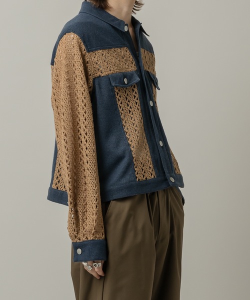 CASPER JOHN(キャスパージョン)の「Lace docking G-jumper/レースドッキング Gジャン(デニムジャケット・メンズ・ブラック/ネイビー・LARGE/MEDIUM/SMALL/X-SMALL)」の20枚目の写真