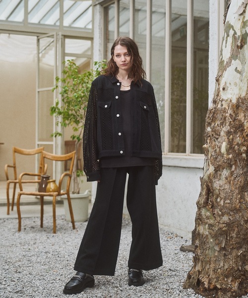 CASPER JOHN(キャスパージョン)の「Lace docking G-jumper/レースドッキング Gジャン(デニムジャケット・メンズ・ブラック/ネイビー・LARGE/MEDIUM/SMALL/X-SMALL)」の6枚目の写真