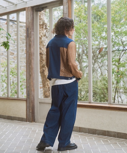 CASPER JOHN(キャスパージョン)の「Lace docking G-jumper/レースドッキング Gジャン(デニムジャケット・メンズ・ブラック/ネイビー・LARGE/MEDIUM/SMALL/X-SMALL)」の12枚目の写真