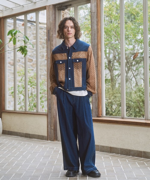 CASPER JOHN(キャスパージョン)の「Lace docking G-jumper/レースドッキング Gジャン(デニムジャケット・メンズ・ブラック/ネイビー・LARGE/MEDIUM/SMALL/X-SMALL)」の11枚目の写真