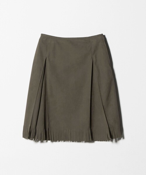 ATTISESSION（アティセッション）の「＜ATTISESSION＞スエードライク フリンジ スカート（スカート・レディース・パープル/オリーブ・38/36）」の20枚目の写真