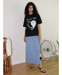 ECOMMAE（イコンマイ）の「BIG HEART SYMBOL LOGO T-SHIRT (BLACK)（Tシャツ/カットソー）」