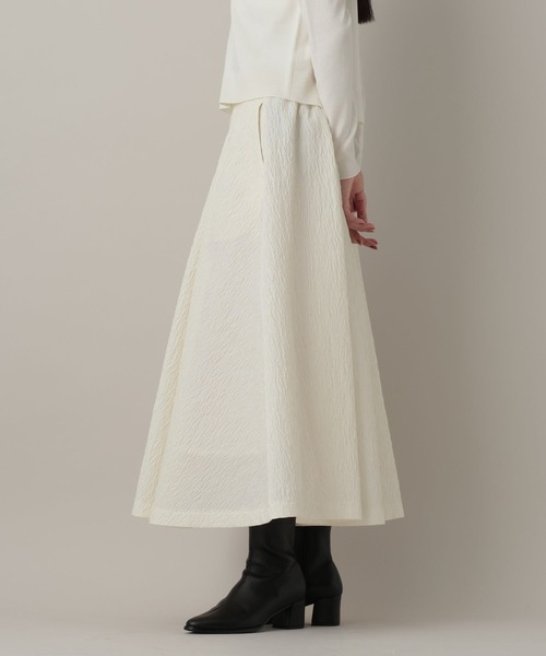 A part by（アパートバイ）の「ジャガードフレアスカート（スカート・レディース・ブラック/アイボリー・FREE）」の5枚目の写真