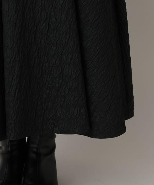 A part by（アパートバイ）の「ジャガードフレアスカート（スカート・レディース・ブラック/アイボリー・FREE）」の15枚目の写真