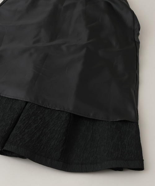 A part by（アパートバイ）の「ジャガードフレアスカート（スカート・レディース・ブラック/アイボリー・FREE）」の17枚目の写真