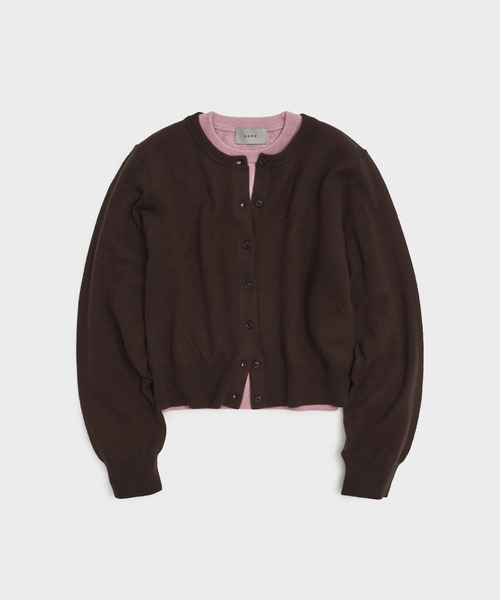 CONZ(コンズ)の「MERINO WOOL ENSEMBLE KNIT(ニット/セーター・レディース・レッド/グレー/ブラウン・FREE)」の3枚目の写真