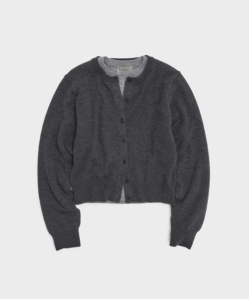 CONZ(コンズ)の「MERINO WOOL ENSEMBLE KNIT(ニット/セーター・レディース・レッド/グレー/ブラウン・FREE)」の2枚目の写真