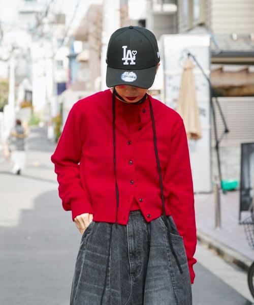 CONZ(コンズ)の「MERINO WOOL ENSEMBLE KNIT(ニット/セーター・レディース・レッド/グレー/ブラウン・FREE)」の1枚目の写真