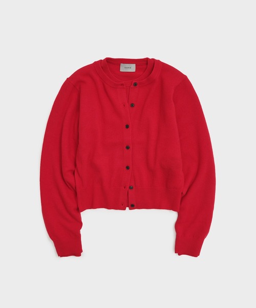 CONZ(コンズ)の「MERINO WOOL ENSEMBLE KNIT(ニット/セーター・レディース・レッド/グレー/ブラウン・FREE)」の4枚目の写真