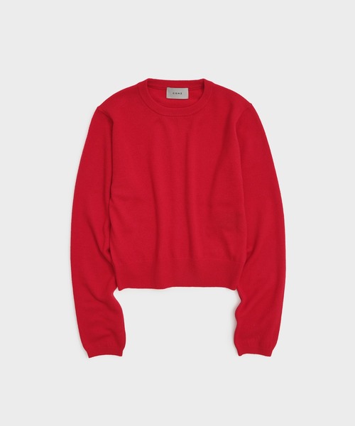 CONZ(コンズ)の「MERINO WOOL ENSEMBLE KNIT(ニット/セーター・レディース・レッド/グレー/ブラウン・FREE)」の6枚目の写真