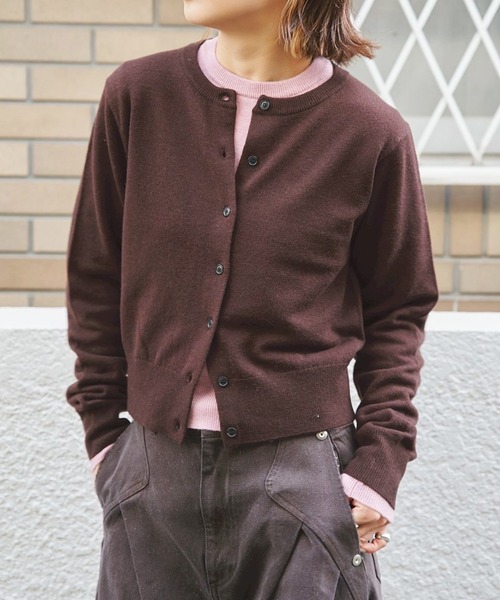 CONZ(コンズ)の「MERINO WOOL ENSEMBLE KNIT(ニット/セーター・レディース・レッド/グレー/ブラウン・FREE)」の19枚目の写真