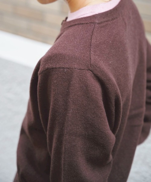 CONZ(コンズ)の「MERINO WOOL ENSEMBLE KNIT(ニット/セーター・レディース・レッド/グレー/ブラウン・FREE)」の20枚目の写真