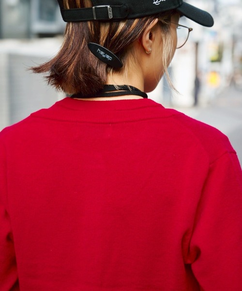 CONZ(コンズ)の「MERINO WOOL ENSEMBLE KNIT(ニット/セーター・レディース・レッド/グレー/ブラウン・FREE)」の13枚目の写真