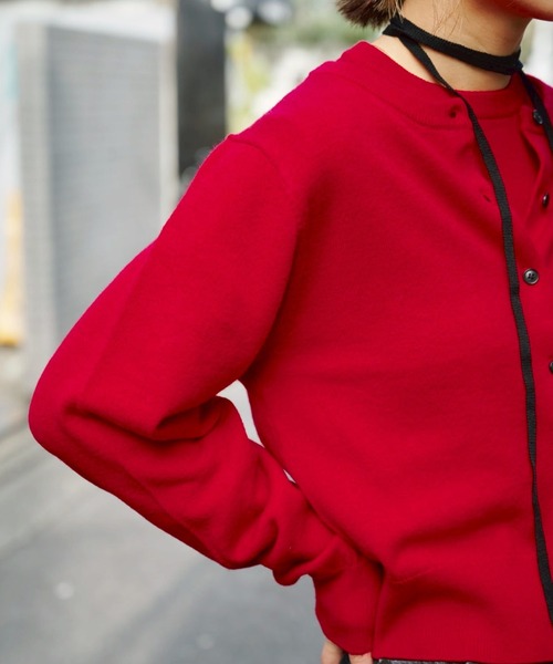 CONZ(コンズ)の「MERINO WOOL ENSEMBLE KNIT(ニット/セーター・レディース・レッド/グレー/ブラウン・FREE)」の14枚目の写真