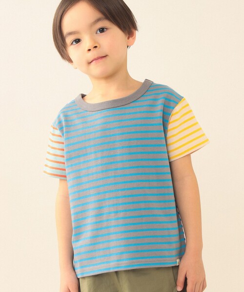 BEAMS mini(ビームスミニ)の「【WEB限定】ボーダー ショートスリーブ Tシャツ 2026SS(90~140cm)(Tシャツ/カットソー・キッズ・その他1/その他・140/130/120/110/100/90)」の1枚目の写真