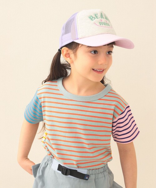 BEAMS mini(ビームスミニ)の「【WEB限定】ボーダー ショートスリーブ Tシャツ 2026SS(90~140cm)(Tシャツ/カットソー・キッズ・その他1/その他・140/130/120/110/100/90)」の2枚目の写真