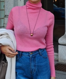 esutoreja | タートルネックリブニットトップス(ニット/セーター)
