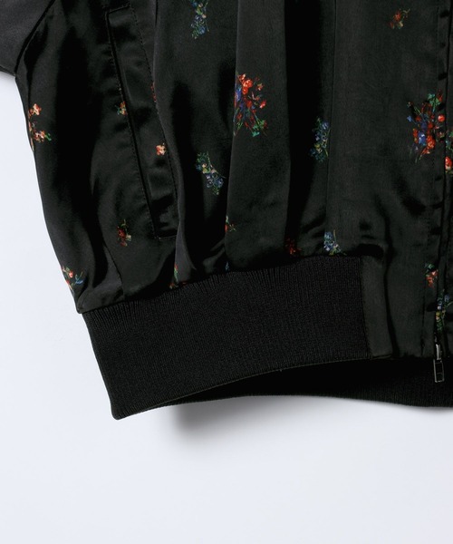 JEANASIS（ジーナシス）の「フラワーサテンブルゾン/645286（ブルゾン・レディース・ホワイト系その他/ブラック系その他・FREE）」の7枚目の写真