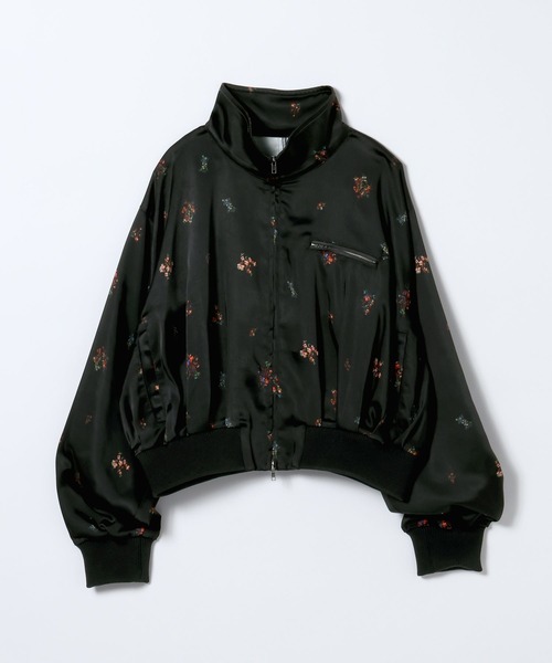 JEANASIS（ジーナシス）の「フラワーサテンブルゾン/645286（ブルゾン・レディース・ホワイト系その他/ブラック系その他・FREE）」の14枚目の写真