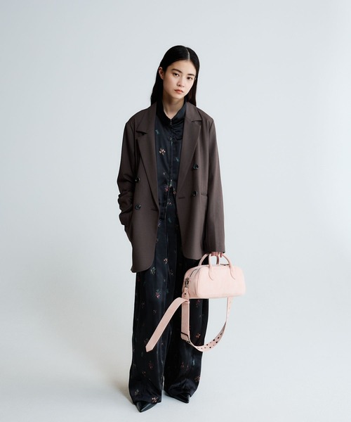 JEANASIS（ジーナシス）の「フラワーサテンブルゾン/645286（ブルゾン・レディース・ホワイト系その他/ブラック系その他・FREE）」の15枚目の写真