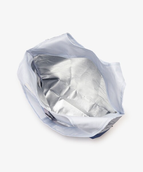 Afternoon Tea（アフタヌーンティー）の「フラワー保冷横型ショッピングラップバッグ（エコバッグ/サブバッグ・レディース・ブルー・ONE SIZE）」の4枚目の写真