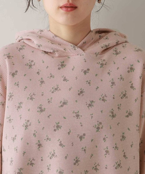 RAGEBLUE（レイジブルー）の「ワッフルフラワーパーカー（パーカー・レディース・グレー/ピンク・FREE）」の16枚目の写真