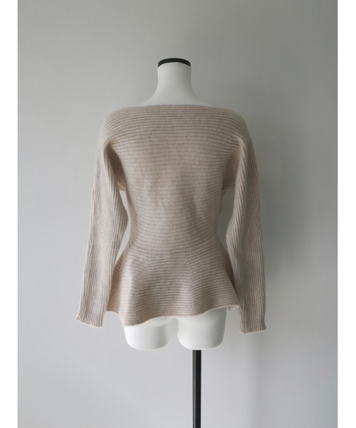 celon(セロン)の「textured peplum knit set(ワンピース・レディース・ブラウン/ベージュ・FREE)」の5枚目の写真