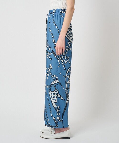 ANAYI（アナイ）の「【セットアップ対応商品】パールドットプリントゴムウエストパンツ（その他パンツ・レディース・ブルー・38/36/34）」の3枚目の写真