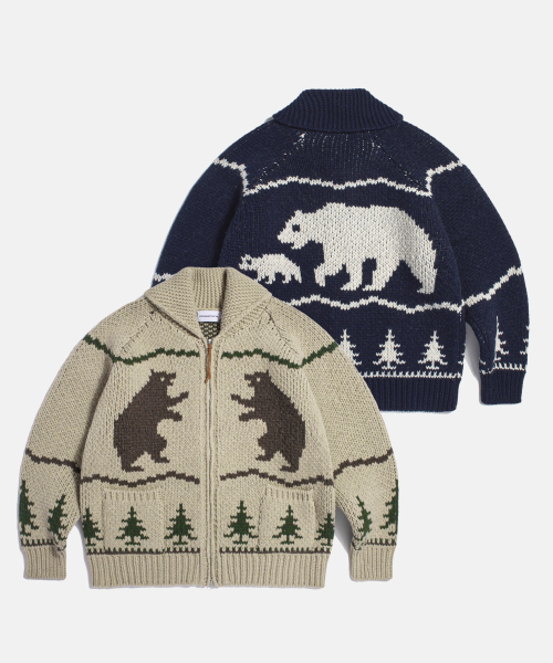 ESPIONAGE(エスピオナジ)の「Cowichan Heavy Cardigan Grizzly Bear(カーディガン/ボレロ・レディース・その他・L/XL/M)」の3枚目の写真